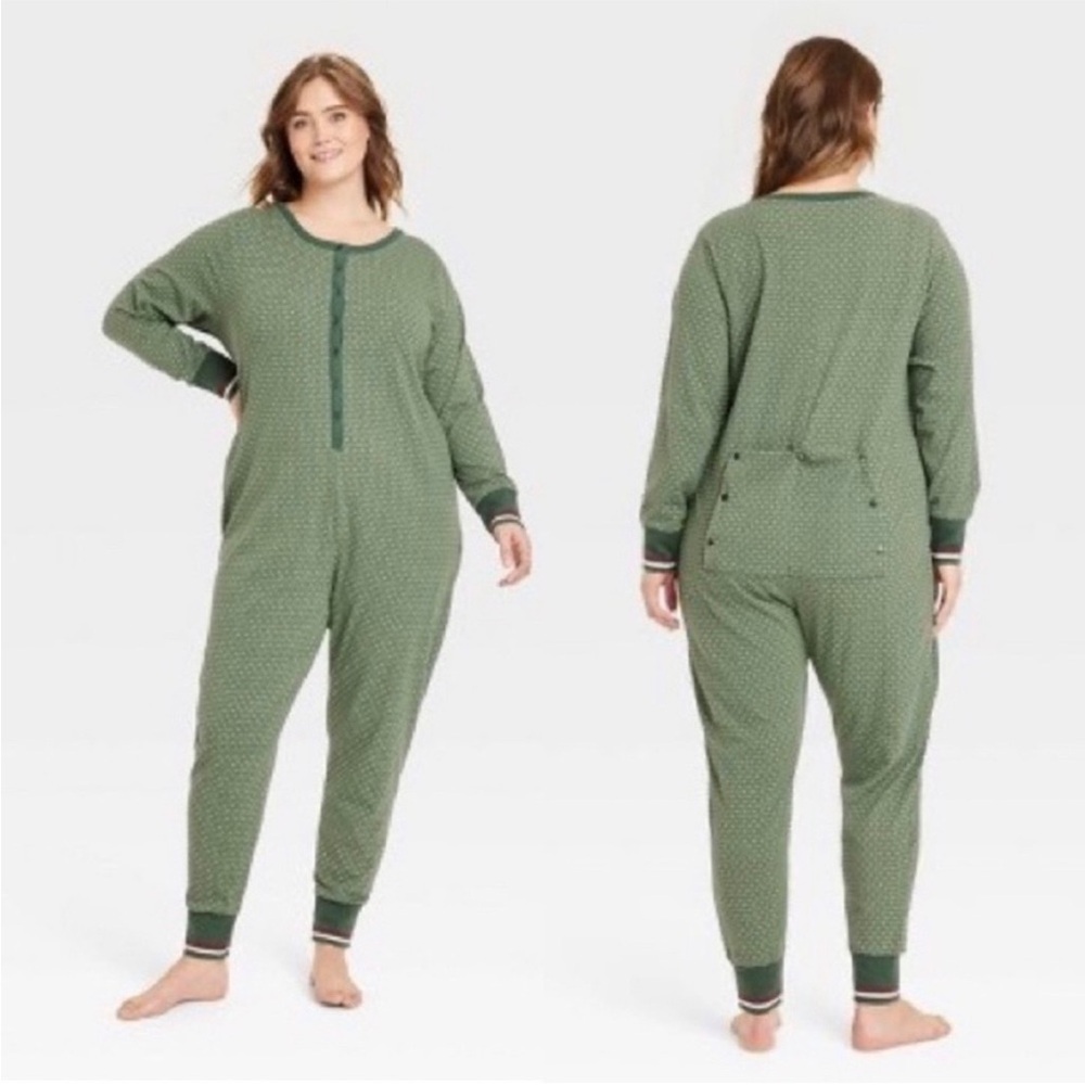 HEARTH & HAND With Magnolia Allover Fleck Long Sleeve Union Suit Size XL